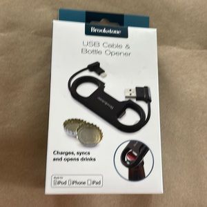 Brookstone USB cable & bottle opener